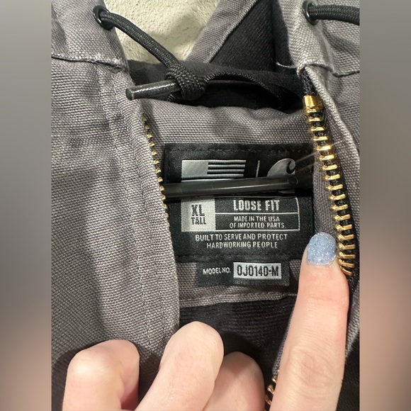 Carhartt Men’s Big & Tall Duck Active Jacket Loose Fit - Picture 5 of 7